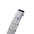 CableMod C-Series PRO ModMesh 12VHPWR Cable Kit f&uuml;r Corsair RM, RMi, RMx (Black Label) - wei&szlig; image number null