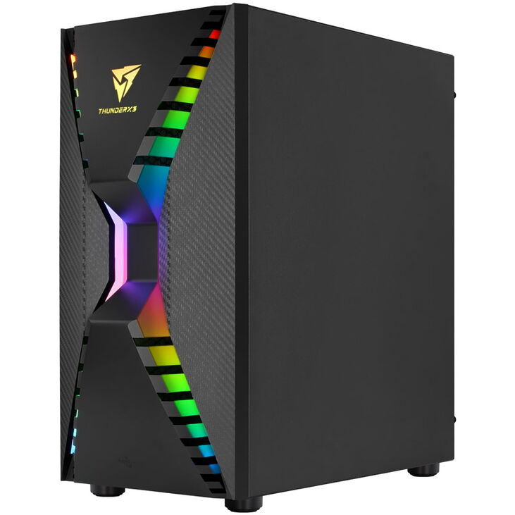 Aerocool Cronus Mid Tower, ARGB, Tempered Glass - Black image number 7