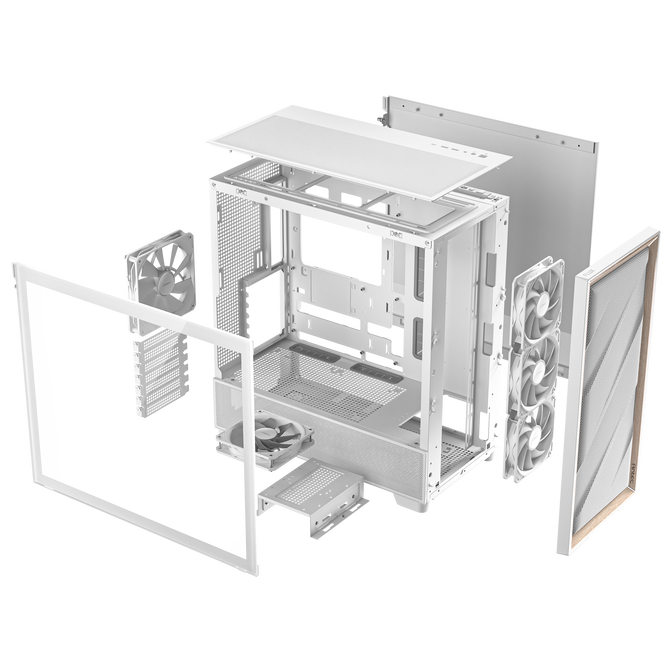 Antec Flux PC Case, Mid Tower, E-ATX, Tempered Glass &ndash; white image number 19