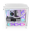 NZXT H9 Flow RGB PC Case, Mid-Tower, E-ATX, Tempered Glass - White image number null