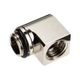 EK Water Blocks EK-Torque Micro Adapter 90 Grad G1/4 Zoll AG auf G1/4 Zoll IG - drehbar, nickel image number null
