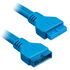 Corsair Premium Sleeved Frontpanel Kabel Verlängerungskit, blau image number null