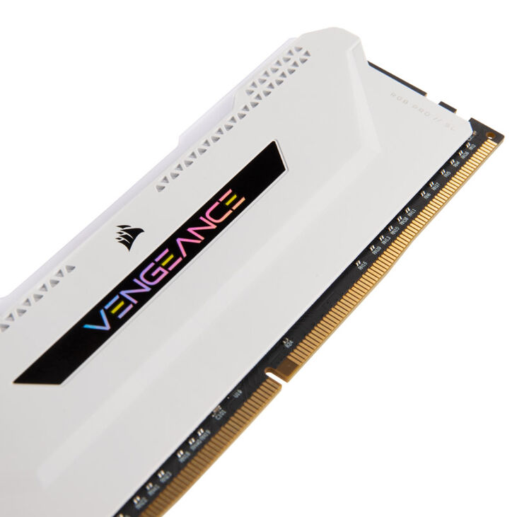 Corsair Vengeance RGB Pro SL DDR4-3200 RAM, CL16, XMP - 16 GB Dual-Kit, weiß image number 4