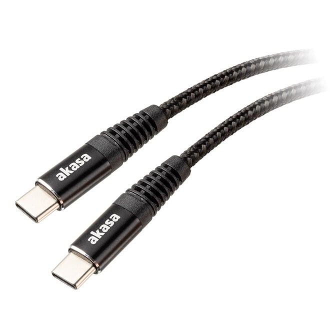 Akasa USB Type C to USB Type C 100W PD Charging Cable - black image number 0