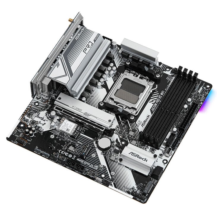ASRock A620M Pro RS WiFi, AMD A620 Mainboard - Sockel AM5, DDR5 image number 4