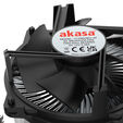 Akasa AK-CC6608BP01 Low Profile CPU-K&uuml;hler - Sockel LGA 1700, 63,2 mm H&ouml;he image number null