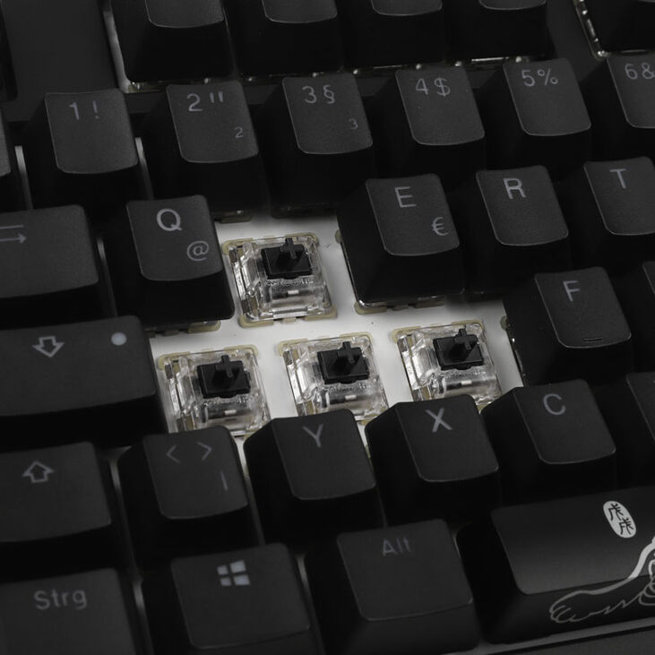 Ducky One 2 Backlit PBT Gaming Tastatur, MX-Black, RGB LED - schwarz image number 6