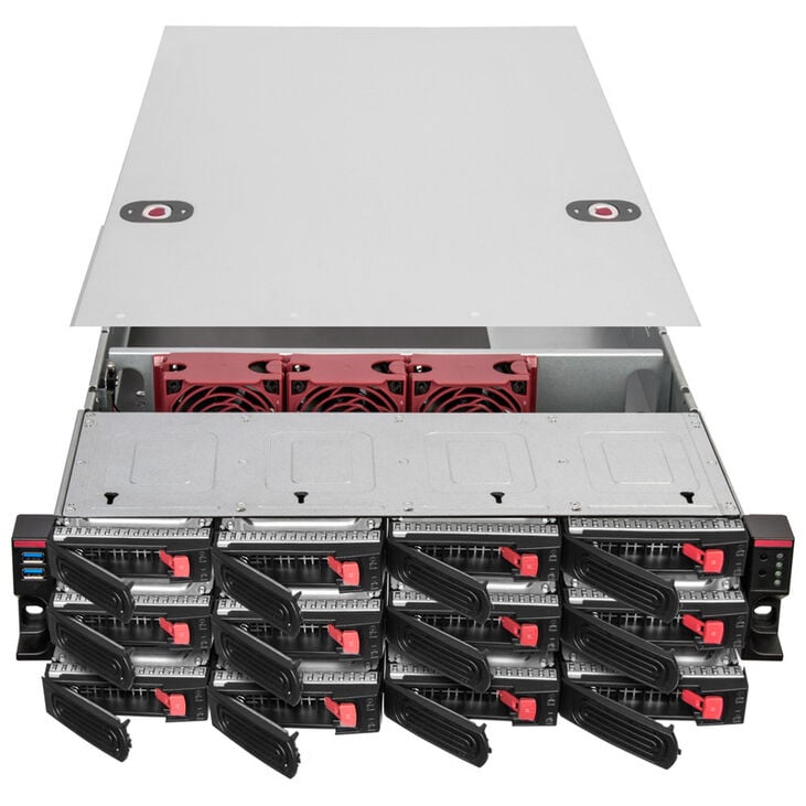 SilverStone RM22-312 Rackmount Server Case, 2U, E-ATX - black image number 1