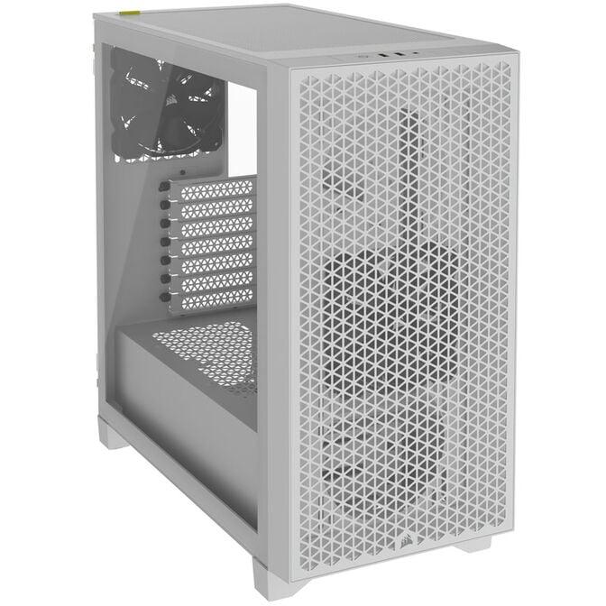 Corsair 3000D Airflow Tempered Glass Mid Tower - White image number 1