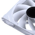 PHANTEKS NV Series NV9 E-ATX case, Tempered Glass, ARGB - matte white & M25 Gen2 PWM D-RGB fan 3-pack - Reverse Blade, 140mm, white + DRGB kit image number null