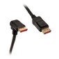 InLine 8K (UHD-2) DisplayPort Kabel, nach unten gewinkelt, schwarz - 2m