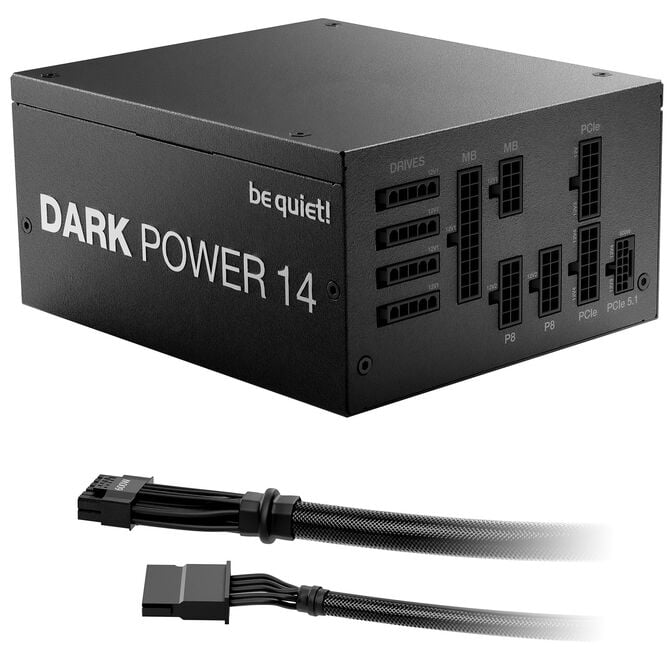 be quiet! Dark Power 14 80 PLUS Titanium Power Supply, ATX 3.1, PCIe 5.1 - 1,000 Watts image number 3