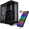 Phanteks NV7 E-ATX-Geh&auml;use, Tempered Glass, ARGB + D30 PWM Regular Airflow D-RGB L&uuml;fter, 3er Pack - 120mm, schwarz