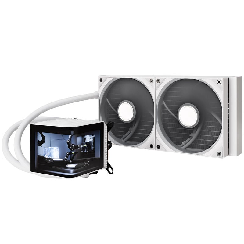 TRYX PANORAMA 280 Komplett-Wasserkühlung, 3D-AMOLED-Display - 280mm, Weiß