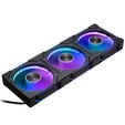 PHANTEKS NV7 - schwarz + D30 PWM Reverse Airflow D-RGB L&uuml;fter, 3er Pack - 120mm image number null