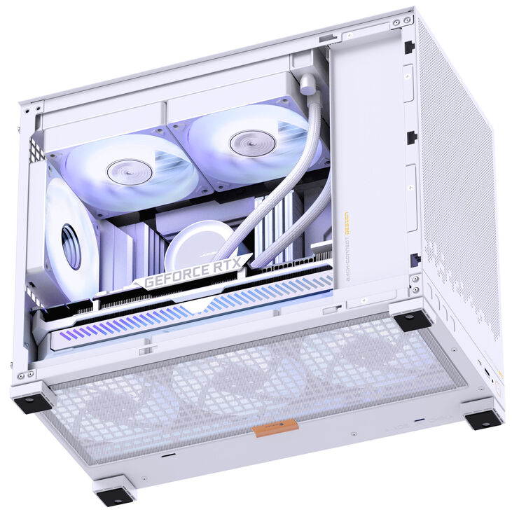Jonsbo D32 STD Mesh PC-Gehäuse, Mini-Gehäuse, mATX - weiß image number 5