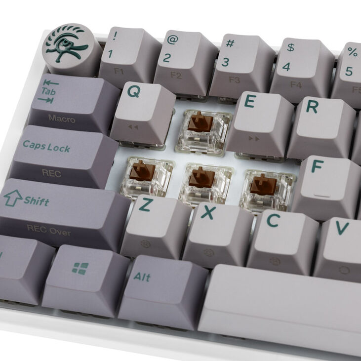 Ducky One 3 Mist Grey Mini Gaming Tastatur, RGB LED - MX-Brown (US) image number 4