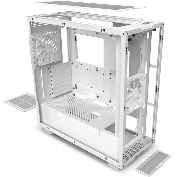 NZXT H7 PC Case, Mid Tower - White image number 4