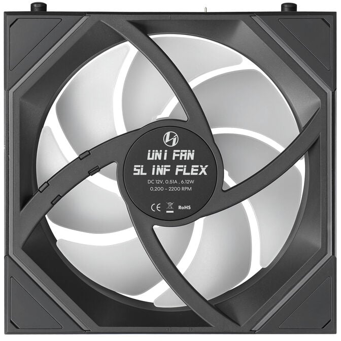 Lian Li UNI FAN SL-INF FLEX Wireless Fan, ARGB - 120mm, black image number 4