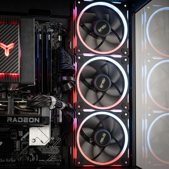 King Mod Systems Powered by ASUS Gaming-PC BattleReady, AMD Ryzen 5 7500F, RX 9060 XT - Fertig-PC image number 6