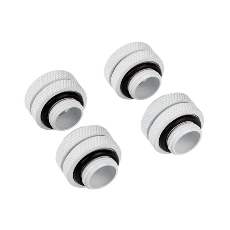 Corsair Hydro X Series XF Hardline Anschluss gerade G1/4 Zoll auf 12mm AD Hardtube - 4er Pack, weiß image number 1