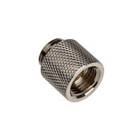 Bitspower Adapter G1/4 Zoll AG auf G1/4 Zoll IG - 15mm, schwarz glänzend