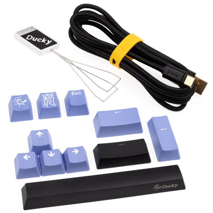 Ducky One 2 Pro Mini Gaming Keyboard, RGB LED - Cherry Blue (US) image number 8