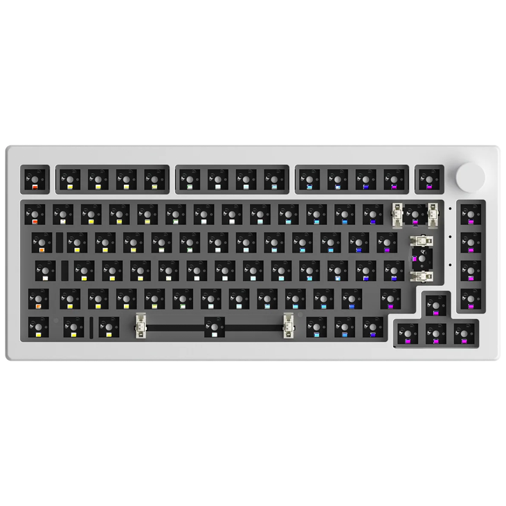 AKKO 5075B Via Barebone Gaming Keyboard, 75% - ANSI, Moon White image number 0