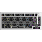 AKKO 5075B Via Barebone Gaming Keyboard, 75% - ANSI, Moon White