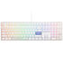 Ducky One 3 Classic Pure White Gaming Tastatur, RGB LED - MX-Blue (US) image number null