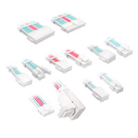 Kolink Core Pro Braided Cable Extension Kit 12V-2x6 Type 1 - Brilliant White/Neon Blue/Pure Pink