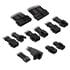 Kolink Core Pro Braided Cable Extension Kit 12V-2x6 Typ 1 - Jet Black/Gunmetal Grey image number null