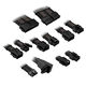 Kolink Core Pro Braided Cable Extension Kit 12V-2x6 Typ 1 - Jet Black/Gunmetal Grey