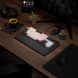 Corsair VANGUARD 96 Gaming-Tastatur, mechanisch, RGB, 8.000 Hz - MLX Plasma Switches, ISO (DE), schwarz/wei&szlig; image number null