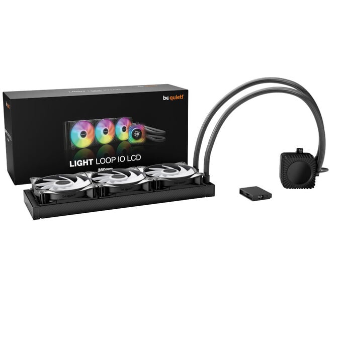 be quiet! Light Loop IO LCD 360mm CPU water cooling, IPS display, ARGB - black image number 5