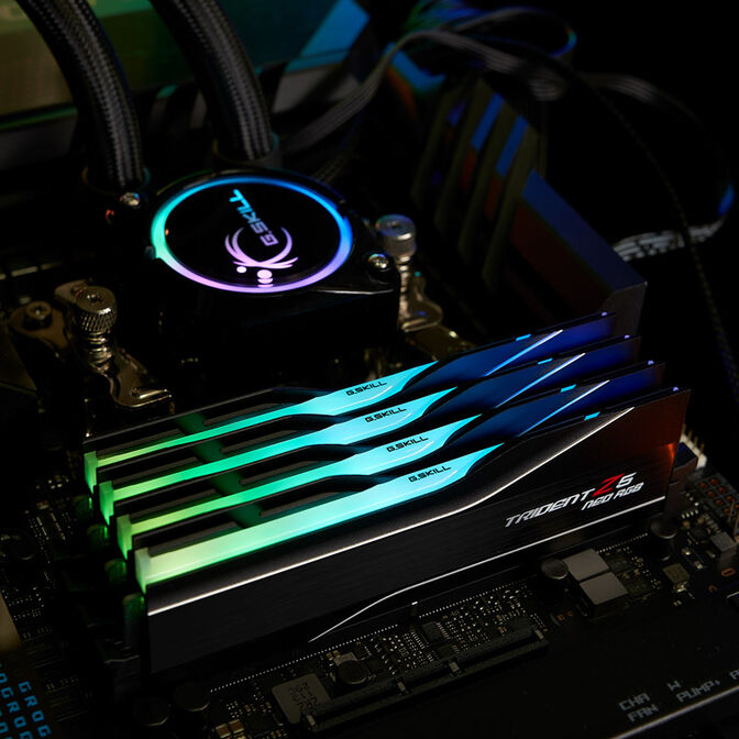 G.Skill Trident Z5 Neo RGB DDR5-6000 RAM, CL30, EXPO - 64 GB Dual-Kit, schwarz image number 8