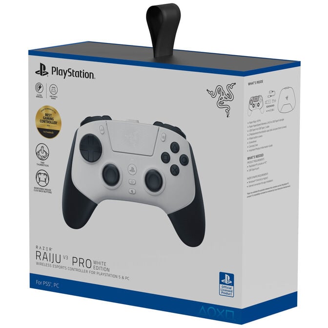 Razer Raiju V3 Pro kabelloser PS5-/PC-Controller, Pro-Tasten, symmetrisches Layout - wei&szlig; image number 14