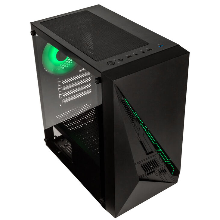 Kolink Inspire K2 Plus ARGB Micro-ATX Case, Tempered Glass - black image number 1