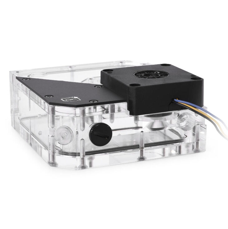 Alphacool Rise Flat Reservoir 120mm DDC Ausgleichsbehälter mit Pumpe image number 2