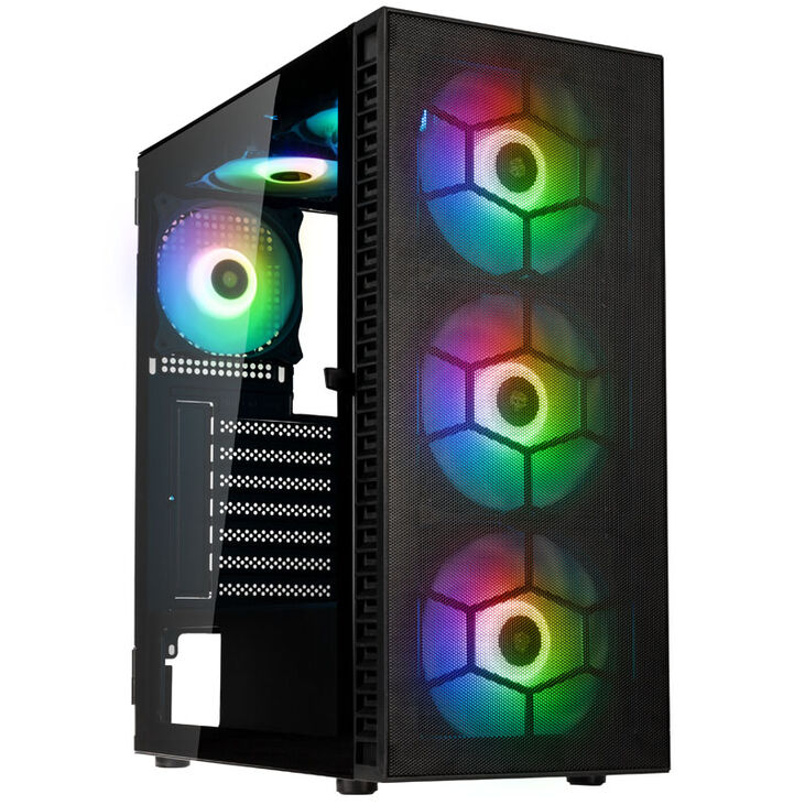Kolink Observatory HF Mesh ARGB Midi-Tower - schwarz image number 0