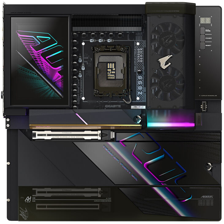 GIGABYTE Z890 Aorus Xtreme AI Top Mainboard, Sockel LGA 1851, Intel Z890, E-ATX, DDR5 image number 2