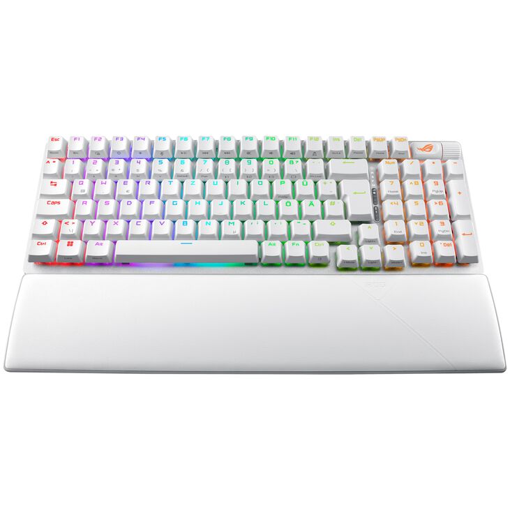 ASUS ROG Strix Scope II 96 Wireless Gaming Keyboard, RGB - white. ISO (DE), ROG NX Snow Switches image number 1