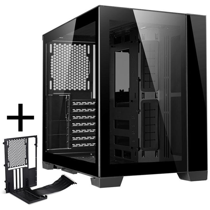 Lian Li O11 Dynamic Mini + Mini Riser Card - PCIe 4.0, schwarz image number 0