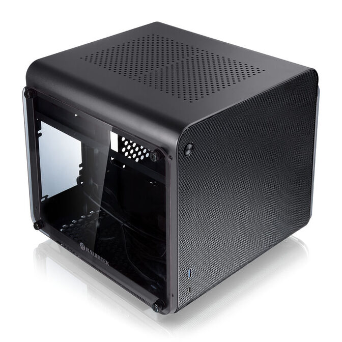 Raijintek METIS EVO TG Mini-ITX Geh&auml;use, Tempered Glass - schwarz image number 1