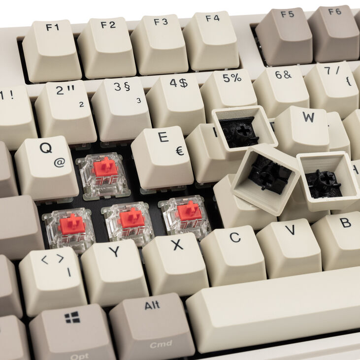 Ducky Origin Vintage Gaming Keyboard, Cherry MX-Silent-Red image number 4