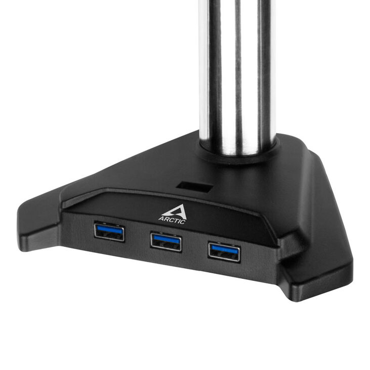 Arctic Monitorhalterung Z2 Pro (Gen 3) mit USB 3.0 Hub - schwarz matt image number 2