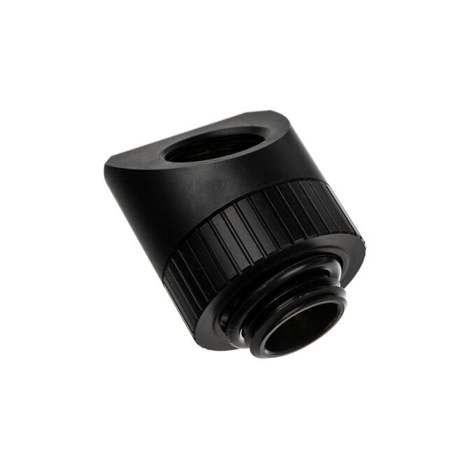 EK Water Blocks EK-Torque Adapter 45 Degree G1/4 inch Male to G1/4 inch Female - Rotatable, Black image number 1
