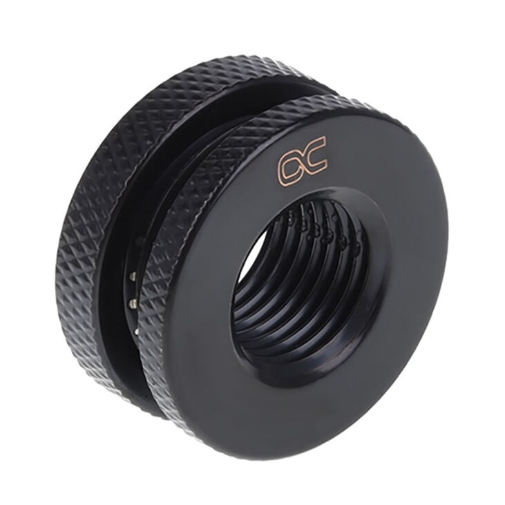 Alphacool HF bulkhead fitting, short version, G1/4 - Black image number 0