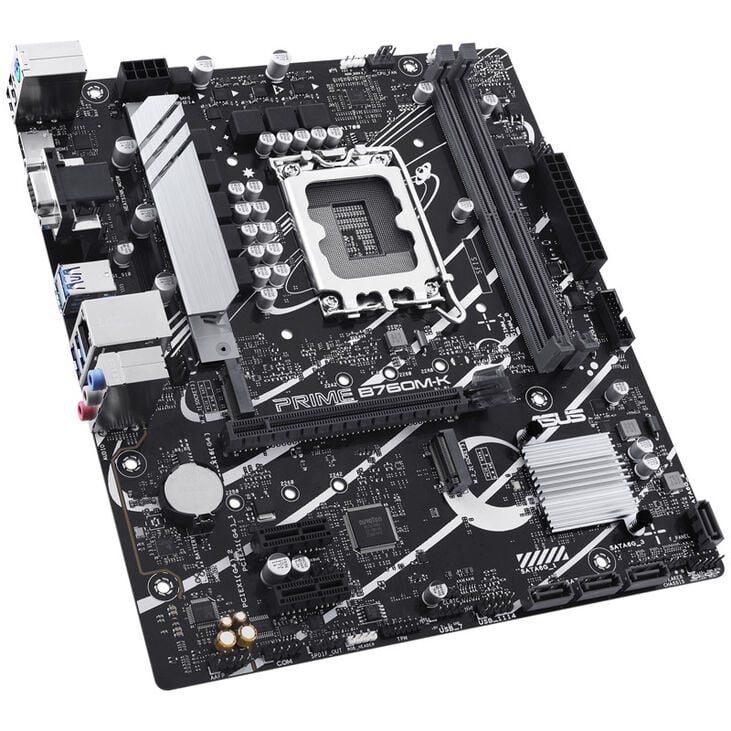 ASUS Prime B760M-K, Intel B760 motherboard, Socket 1700, DDR5 image number 1