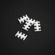 King Mod Service 6-Slot Cable Comb 3mm small - white - set of 5 image number null